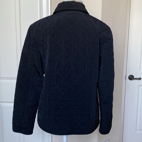 Vintage Esprit Women's M Black chore Barn Jacket Quilted Lined Preppy Acadamia - Picture 2 of 11